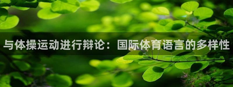 哈哈体育下载：与体操运动进行辩论：国际体育语言的多样性